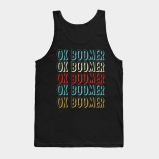 Vintage Ok Boomer Vintage Trend Meme Tank Top